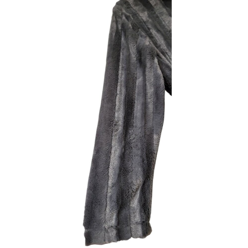 Slinky Brand Gray Faux Fur Jacket Small Size Made In USA - Picture 7 of 11